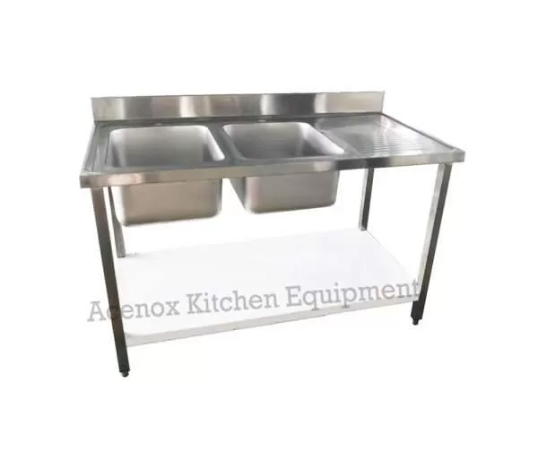 stainless steel table with sink