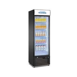 drinks display fridge with single glass door