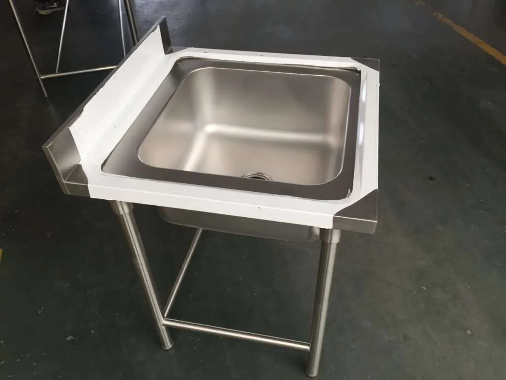 single industrial sink