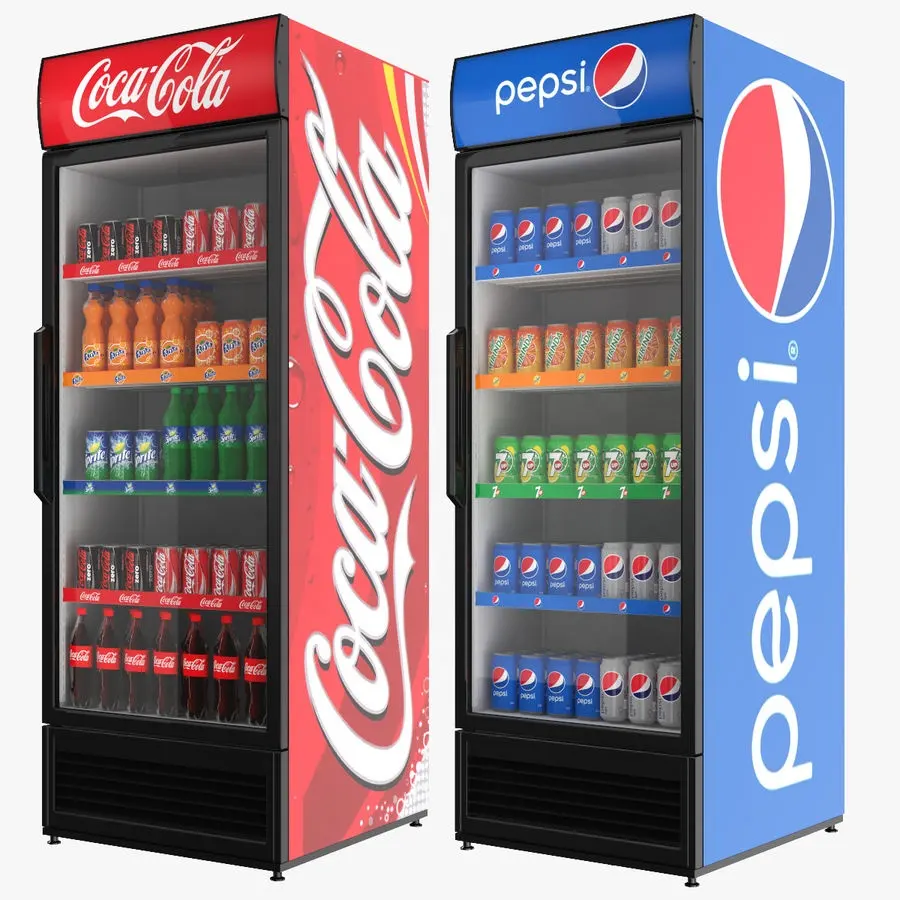 commercial display fridge for cola
