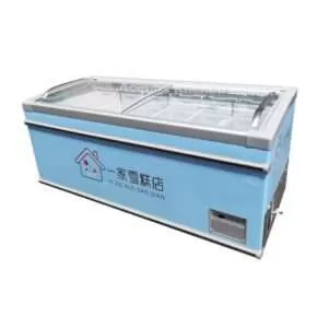 ice cream chest freezer curved glass