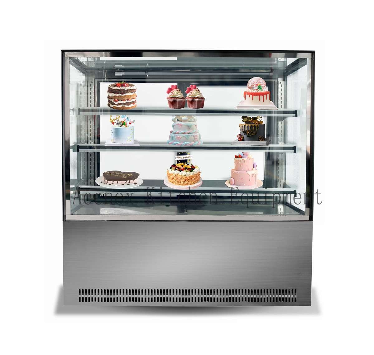 refrigerated cake display counter