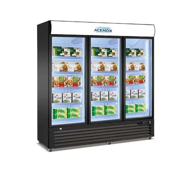 commercial glass door refrigerator