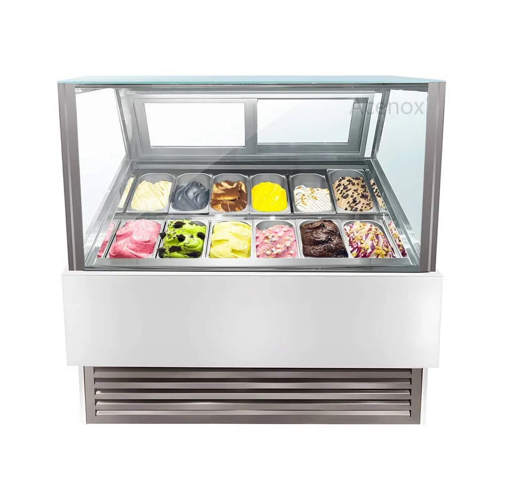 ice cream freezer display