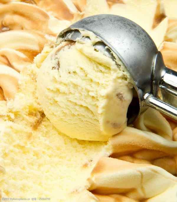 scooped ice cream