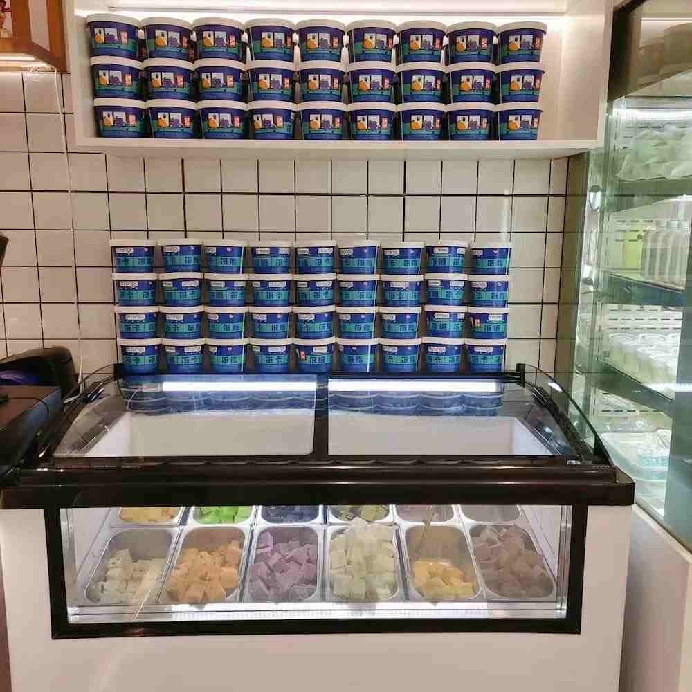 ice cream showcase