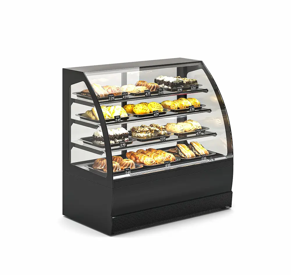 Amazon.com: MNSSRN Cake Dessert Display Counter, Large Commercial Display  Cabinet with LED Lighting Rear Sliding Door Commercial Refrigerated Display  Arc Bakery Display Cabinet : Industrial & Scientific