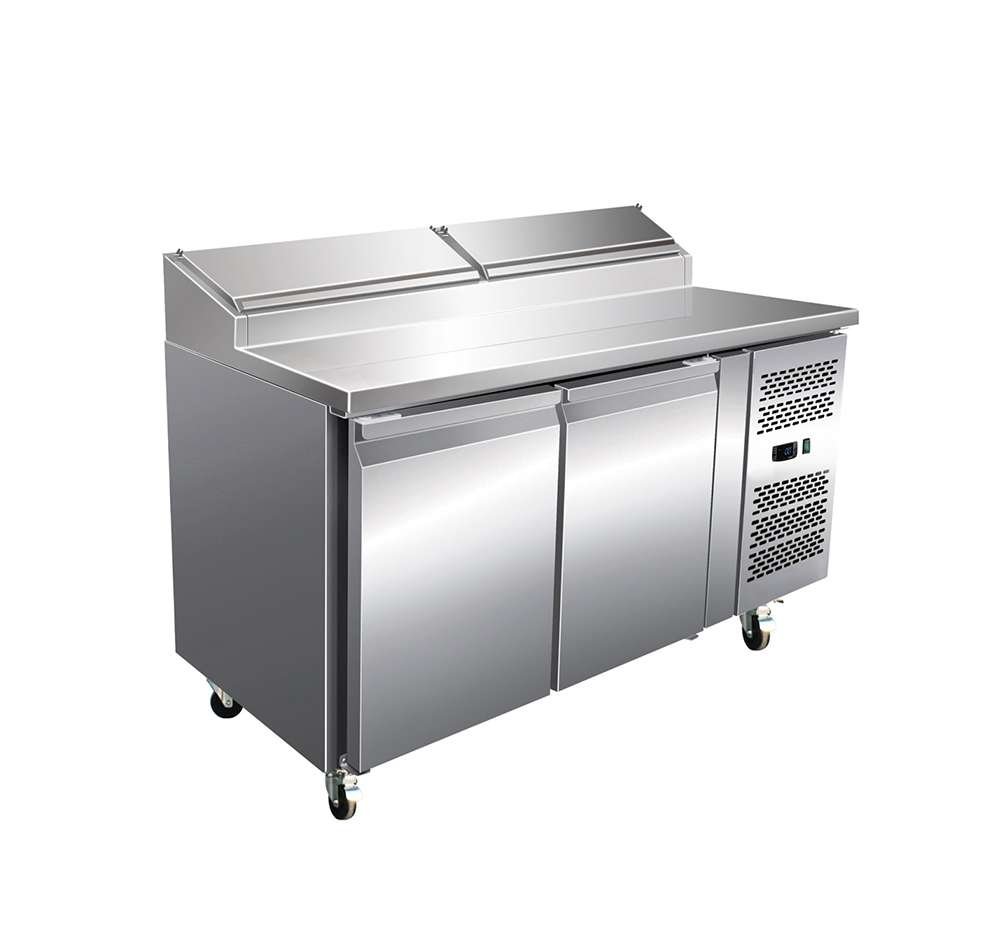 prep fridge with refrigerated table top